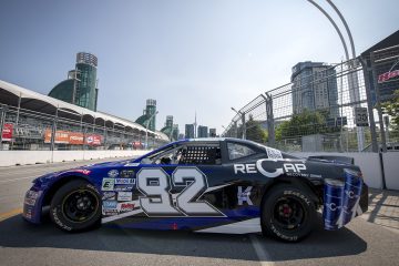 TORONTO, ON - JULY 14: The NASCAR Pinty’s series at Exhibition Place in Toronto, Ontario, Canada on Friday July 14, 2022. (Photo by Matthew Manor/NASCAR)