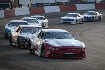 EDMONTON, ON - JULY 22: The NASCAR Pinty’s series at Edmonton International Raceway Wetaskiwin, Alberta, Canada on Friday July 23, 2023. (Photo by Matthew Manor/NASCAR)