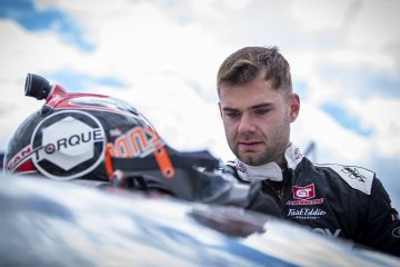 SASKATOON, SK - JULY 26: The NASCAR Pinty’s series at Sutherland Automotive Speedway in Saskatoon, Saskatchewan, Alberta, Canada on Wednesday, 26, 2023. (Photo by Matthew Manor/NASCAR)