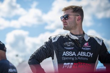 SASKATOON, SK - JULY 26: The NASCAR Pinty’s series at Sutherland Automotive Speedway in Saskatoon, Saskatchewan, Alberta, Canada on Wednesday, 26, 2023. (Photo by Matthew Manor/NASCAR)