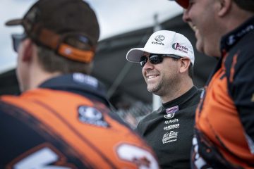 TROIS-RIVIERES, QC - AUGUST 11: NAME, driver of the ### SPONSOR Chevrolet / Dodge / Ford ACTION during the Les 50 Tours Hotel Le Concorde of the NASCAR Pinty's Series at Circuit Trois-Rivieres in Trois-Rivieres, QC. (Photo by Matthew Manor for NASCAR)